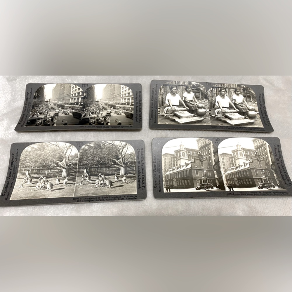 Vintage Keystone Stereoscope Viewing Cards